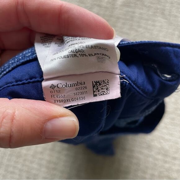 Columbia Omni Freeze Advanced Cooling Blue Heathered Skort Size 6 - Picture 5 of 6